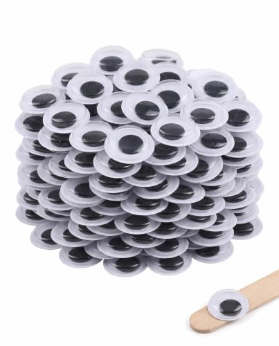 BTACGWP Googly Eyes Self-Adhesive Pack of 100 20 mm Round Diameter for Crafts DIY Crafts Scrapbooking Children and Fun Decorative Effects