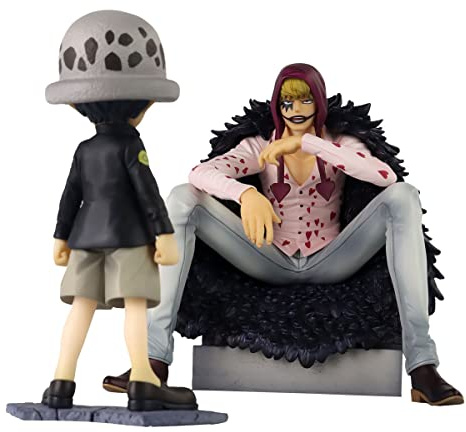 MEGAHOUSE ONE Piece - Corazon & Law - Statue Excellent Model Li. Ed. P.O.P. 17cm