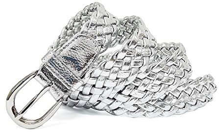 Gloop Damen Flechtgürtel Geflochtener Schmaler Hüftgürtel One Size Gürtel passt gut für Rock Kleid Jacke und Jeans 3 cm Breit