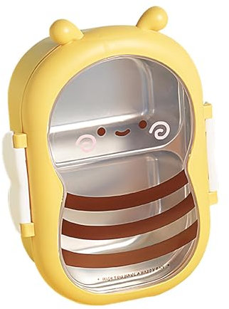 1/2Piezas fiambreras Campus - bentos Box Para Niños Con 2 Compartimentos | Recipiente Para Aperitivos Infantil | fiambreras, bentos, fiambreras En Acero Inoxidable | Caja bentos Para Niños Y Adultos