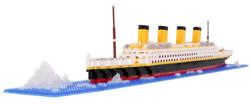LULUFUN Titanic - Lot de 1860 Blocs de Construction - Jouet éducatif - Cadeau pour Adultes et Enfants