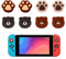 YANINEE 8 Stück Weiches Silikon Joystick Kappen, Kompatibel mit Nintendo Switch/OLED/Switch Lite