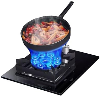 Cuisinière À Gaz, Cuisinière De Comptoir De Cuisine 5,2 KW, Régulateurs D'intérieur De Restauration, Minuterie Indépendante Des Deux Côtés, Avec Protection Contre Les Flammes(NG)