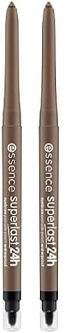 essence SUPERLAST 24h matita sopracciglia resistente all’acqua (0.31g) (Confezione da 2)