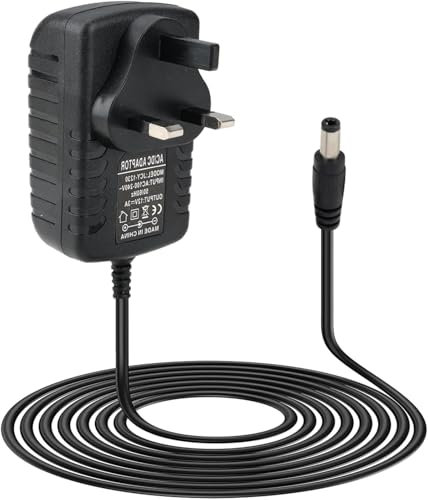 12V 3A Power Supply Adapter AC 100-240V to DC 12V Power Supply UK Plug AC Adapter 50-60hz Compatible with LED Strip Lights CCTV Cameras ADSL Modems Routers & More 5.5mm x 2.1mm Jack 1M 12v Power Cable