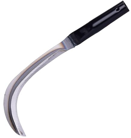 Falce Da Giardino | Falce Multiuso Manuale Con Impugnatura Ergonomica | Tagliente Resistente E Leggero Per Campo Giardino Bosco Sentiero Esterno Fattoria Cortile
