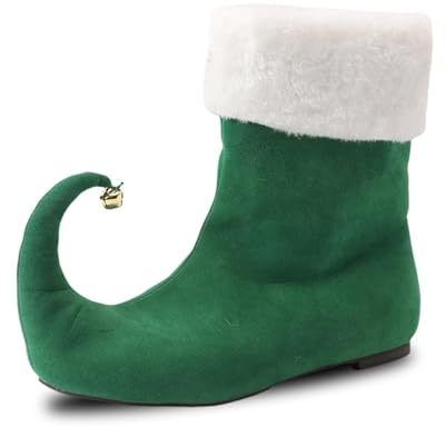 Stivali alla moda in camoscio con tacco spesso per uomo e donna, bocca pelosa, Be Ll, stivali a polpaccio medio, scarpe da gioco di ruolo, verde, 43 EU