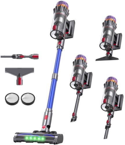 JIEANER Cordless Stick Vacuum Cleaner,600W 55Kpa 70Mins for House,Pet Hair,Hard Floor