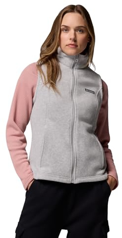 Columbia Women's Benton Springs Vest, Cirrus Grey Heather, 2X Plus
