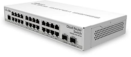 Mikrotik CRS326-24G-2S+in - Cloud Router Switch with 800 MHz CPU, 512 MB RAM, 24x Gigabit LAN, 2X SFP+