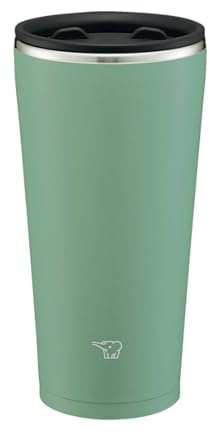 Zojirushi SX-FA45-GZ, Stainless Steel Tumbler with Lid, Hot and Cold Retention, 15.7 fl oz (0.45 L), Ash Green