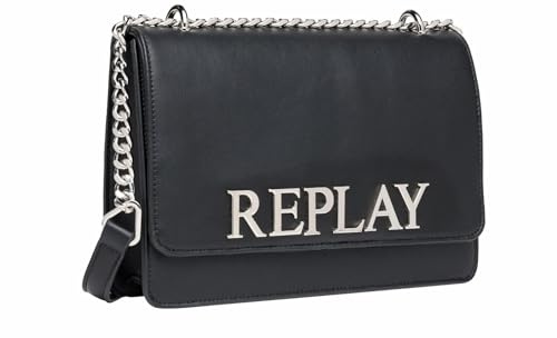 Replay Damen Handtasche aus Kunstleder, Black 098 (Schwarz), Onesize