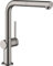 hansgrohe Talis M54 - Küchenarmatur mit Brause ausziehbar, 1 Stahlart, Wasserhahn Küche mit Auslaufhöhe 270 mm, Mischbatterie Küche 360° schwenkbar, Brushed Black Chrome, 72808340