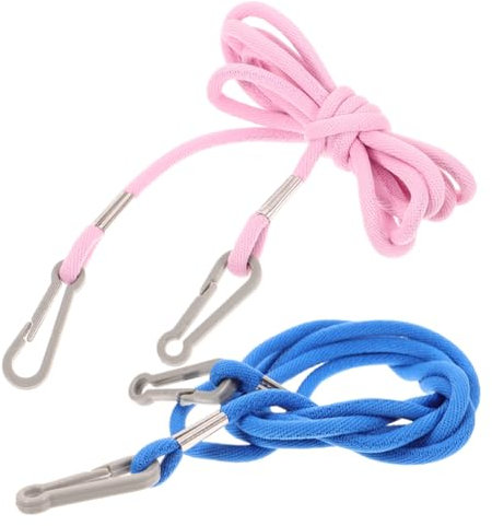 BESPORTBLE 2st Skihandschuh-Lanyard Handschuhe Riemen Anti-Verlust-Seil Für Handschuhe Clips Für Kinderhandschuhe Kinderhandschuhband Schlüsselanhänger-Riemen Fäustlinge Seile Rosa Nylon