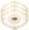 3pcs 17 x 13 French Crochet Doilies, Beige Retro Lace Placemats, Embroidered Exquisite Lace Placemats Handmade Embroidered Table Mats for Wedding Cup Vase Table Decor
