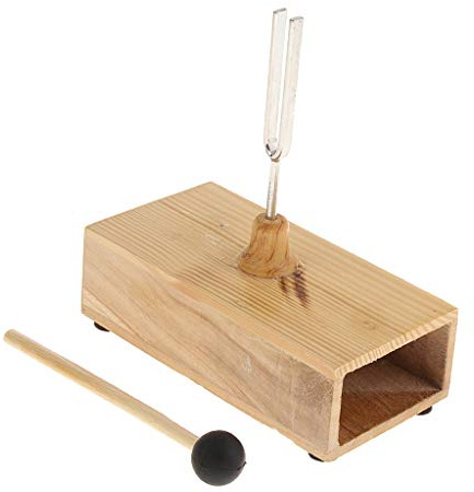 440HZ Stämgaffel med träresonantbox musikinstrument akustisk studie