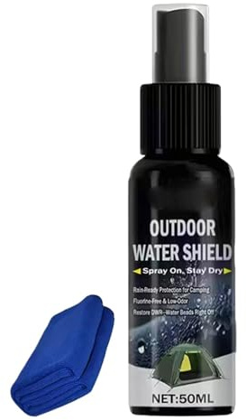 Genérico Spray impermeabilizzante per Tessuti, 50 ml Spray di Rivestimento impermeabilizzante - Protezione 'Acqua per Vestiti - Stivale Tenda Legno tappezzeria Tappeto