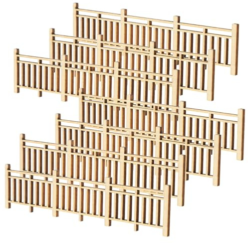 jojofuny 8 pièces Clôture Miniature Bois Décor de Jardin DIY Barrière Décorative pour Maison de Poupée et Terrarium Accessoires Miniatures pour Paysage