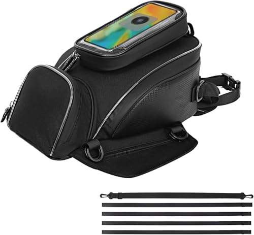 Borsa Serbatoio Moto per BMW R1200RT R1200 1200 RT R 1200RT, Impermeabile Zaino da Moto di Grande capacità Multifunzionale Borsa Magnetica Forte