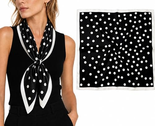 SWAT PANY 90 × 90 cm foulard carré imprimé pour femme foulard cravate et pochette de costume