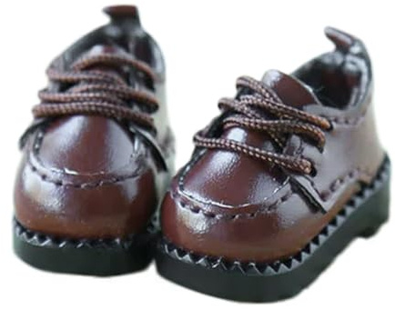 niannyyhouse OB11 Chaussures en cuir pour poupée - Accessoires pour figurine d'action de 10,9 à 11,9 cm (marron)
