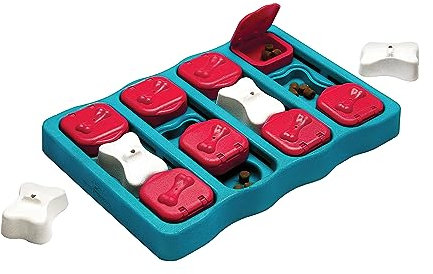 Outward Hound Nina Ottosson Hundespielzeug Intelligenz - Stufe 2 Erfahrene - Leckerli-Spender, Beschäftigung & Intelligenzspielzeug für Hunde & Welpen, bei Langeweile & mentaler Stimulation