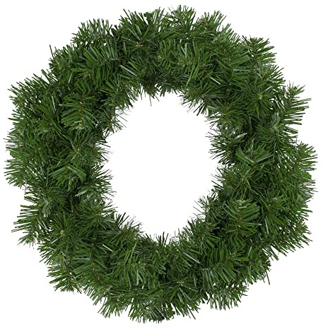 Deluxe Windsor Pine Artificial Small Christmas Wreath - 18 - Unlit