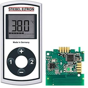 STIEBEL ELTRON radiofjärsvillkor för kompakt genomströmningsvärmare FFB 4 set EU inklusive mottagningsmodul, LCD, minnesfunktion, 238930