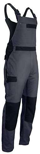 LMA Workwear 3024 AZOTE Salopette bicolore Taille M Gris foncé/noir