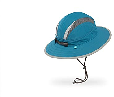 Sunday Kids' Ultra Escape Boonie Children's Sun Hat with Chin Strap, Blue Mountain, Large