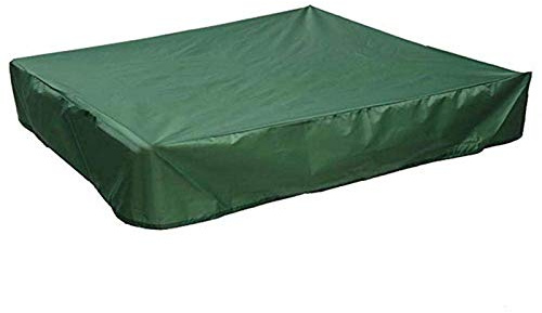 Sandbox Cover Square with Drawstring, Oxford Cloth Sandbox Canopy Waterproof Sandpit Pool Cover Anti UV Sandbox Protection Cover for Sandpit Toys Swimming Pool and Furniture (Green, 78.7 x 78.7inch)