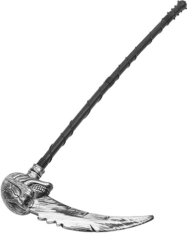 Vaguelly Halloween Scythe Prop Realistic Sickle Accessory for Costumes and Stage for Cosplay Parties and Halloween Celebrations