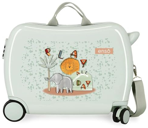 Valise pour Enfants Enso Play All Day, en ABS, Doubles Roues pivotantes multidirectionnelles, Multiples possibilités d'utilisation.