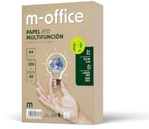 Återvunnet Papper A4 80g, 250 Ark, m-Kontor, Kopi- och Skrivmaskin