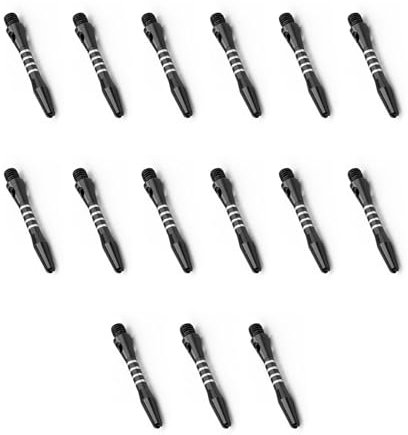 0XBIT Tige de Flechettes, 15 Pièces Barres de Fléchettes 40 mm, Arbres de Fléchettes en Aluminium, Filetage Universel 2BA, Adaptée aux Fléchettes Souples ou Dures