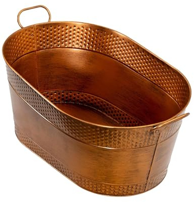 KESOTO Cubiteras para Hielo, Cerveza, Cubitera de Hojalata Galvanizada, Cubitera para Hielo Grande, Ice Bucket Resistente, Estilo NóRdico, Varios Colores, Ideal para Bares, Hogar, Fiestas y Catering