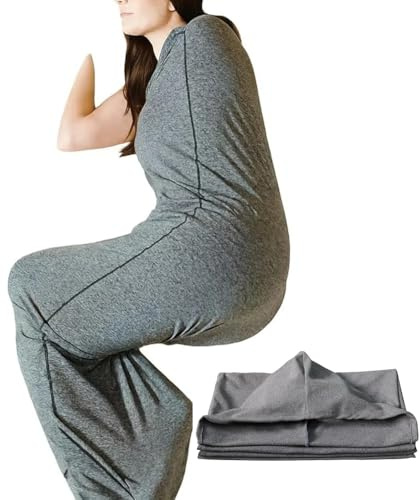 Gigoteuse de Compression pour Adultes – Couverture Ultra-légère pour soulager Le Stress et l'anxiété, Capsule de Sommeil en Tissu Extensible Respirant (170 * 40cm)