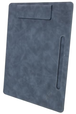 Hemobllo Clipboards Multifonctions Bleu pour Bureau et Restaurant Dossier et Support Écriture Pratique Rangement Documents et Bloc-notes Portable