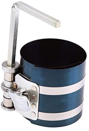 Homeponnew Pistón de 75 mm para banda de sujeción de anillo para anillos de 53 a 125 mm, construcción de metal con tamaño ajustable, color azul