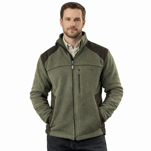 Game Technical Apparel Mens Berwick Lined Anti-pill Fleece Jacket | Faux Suede | Hunting Coat