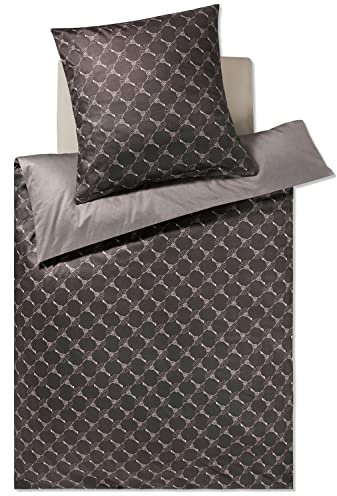 Joop! Bettwäsche Cornflower Double 4083 - Farbe: Shiny Black - 09 - Nacken-Kissen 40x40 cm