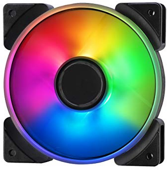 Fractal Design Prisma AL-12 – 120mm Silent Computer Fan - PWM Control - Six LEDs - ARGB - Optimized For Silent Computing - High Airflow - LLS Bearings - TripWire Technology - RGB (3-pack)