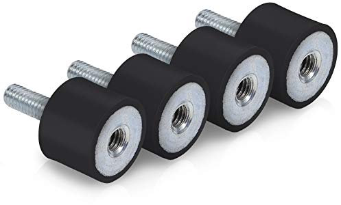 Silentblock, 4 pezzi antivibranti Silentblock ammortizzatori isolante in gomma antivibranti Supporti per car boat (VD20 * 15 M6 * 18)
