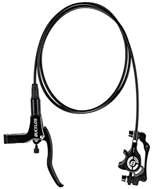 BUCKLOS MTB Hydraulic Disc Brakes for Mountain Bike, Left Front 800 mm Right Rear 1500mm Bike Hydraulic Brake Set Aluminum Alloy Levers with Calipers/PM/is Adapter fit eBike/Fat Bikes