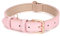 JASGOOD Leather Dog Collar for Small Medium Large Dog Adjustable Soft Breathable Leather Padded Puppy Collar Heavy Duty Waterproof Classic Dog Pet Collar, Pink, S