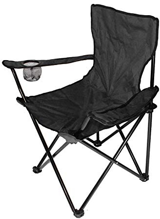 ShiShi Lot de 1 Chaises Pliante Camping, 50×50×80 cm, Siege de Pêche Portable, Chaise de Camping Pliante et Portable, Fauteuils Metteur en Scène, Jusqu'à 100 kg (Noir)
