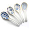 Cucchiai da minestra cinesi, cucchiaini da minestra in ceramica da 15 cm, wonton gnocco miso, set di 4 (modello)