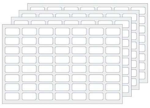 EJI Labels 1000 x Easy Peel Off Price Stickers 18 x 9mm. Matte White Sticky Labels Stickers - for Price Labels