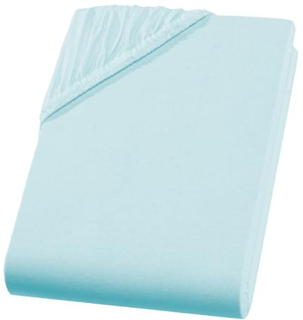 Visaggio Spannbettlaken 100% Baumwolle Jersey Spannbetttuch Bettlaken Boxspringbett Wasserbett 180x200 cm - 200x220 cm + 40cm Steghöhe / 32cm Matratzenhöhe