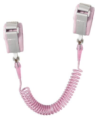 Guinzaglio per bambini | Braccialetto di sicurezza per bambini | Guinzaglio per bambini anti-perso da polso per, bambini piccoli, bambini, 150 cm di lunghezza, blu/rosa
